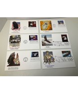 (6) US Express Mail Stamps on Fleetwood FDC #2122,2394,2540,2542,2544,25... - $74.98