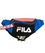 FILA Fanny Pack Blue Pink Black Sling Bag Purse Adjustable Spacious - £17.53 GBP