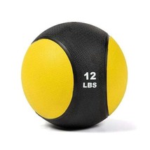 Titan Fitness Rubber Medicine Ball 12lbs Yellow / Black - Used - £26.53 GBP