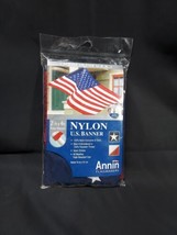 ANNIN American USA Banner Flag Nylon 2.5’ x 4' All Weather Made In USA Sealed  - £11.86 GBP