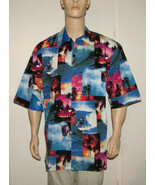 Hawaiian Cotton Surf Print Shirt New USA Made XL - $761.26 MXN