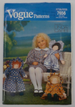 Vogue Craft Pattern #7656 Girl 17&quot; Doll Outfit Dress Bonnet Pantaloonsuncut 1989 - £7.86 GBP