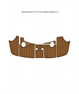 2015 Monterey 315 SY Swim Platform Boat EVA Foam Teak Deck Floor Pad Mat - $545.71 CAD