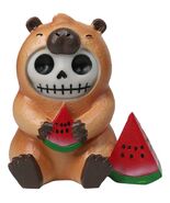 Furrybones Adorable Capybara With Watermelon Skeleton Figurine Furry Bones - $292.26 MXN