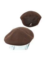 Vtg Kangol Ventair Spell Out Newsboy Cabbie Hat Cap Brown Small Samuel L... - £33.50 GBP