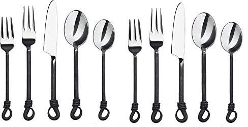Twist and Shout Stainless Steel Flatware Set Service for Persion Modern ... - $69.99