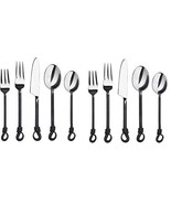 Twist and Shout Stainless Steel Flatware Set Service for Persion Modern ... - €60,07 EUR