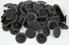 100pc 1" 120 Grit Wet / Dry Silicon Carbide Roll Locks Sanding Disc Usa - $29.99