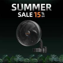 2025 Spider Farmer 6&quot; Grow Tent Clip Fan EC Motor, 10 Speeds Wind Contro... - $76.99+