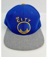 NBA Golden State Warriors The City Adidas Snapback Hat Cap Blue Gray - £11.19 GBP