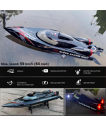 RC Racing Boat Fast Brushless High Speed Full Proportional Control LED S... - £125.62 GBP