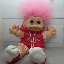  Russ Troll Kidz I LOVE YOU Plush Doll Pink Hair Hoodie &amp; Shorts #2368 - £6.20 GBP