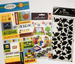 Scrapbooking Stickers School 3 Pack Lot Embellishments - $7.00