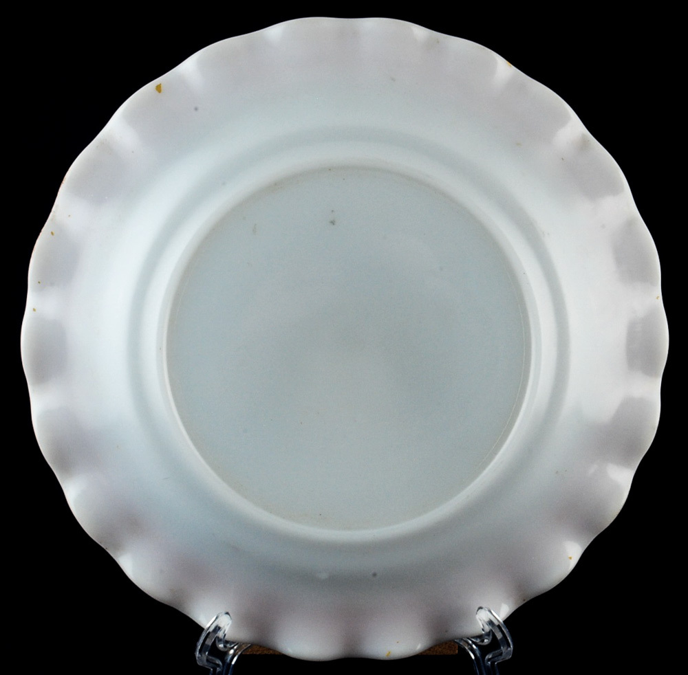 Hazel Atlas Ripple Crinoline Two 9" Dinner Plates Pink Pie Crust Rim Item image 5