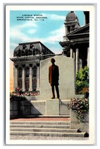 Lincoln Statue Capitol Grounds Springfield Illinois IL UNP  WB Postcard S14 - £2.29 GBP