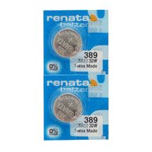 Renata 389 SR1130W Batteries - 1.55V Silver Oxide 389 Watch Battery (10 Count) - £4.10 GBP+