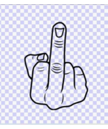 Middle Finger svg, png, bmp Funny Download, finger Svg Cut File digital download - $1.99