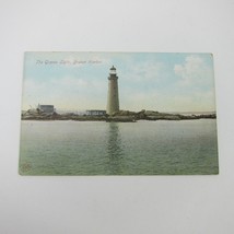 Postcard Boston Harbor Massachusetts Graves Light Lighthouse Antique Unp... - £4.70 GBP