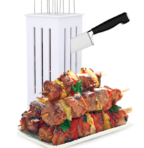 Easy Barbecue Kebab Maker Meat Brochettes Skewer Machine Bbq Grill Accessories T - £13.82 GBP