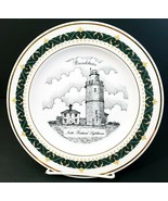 Broadstairs 1995 North Foreland Lighthouse Collector Plate Gold Rimmed U... - $294.79 MXN