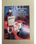 Vintage 1960’s Adventures with Cointreau Cocktail Recipe Advertising Boo... - $20.75