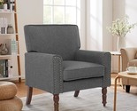 Mid Century Modern Accent Living Room Linen Fabric Arm Upholstered, Nail... - $236.99