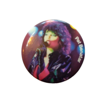 Pat Benatar Badge Pinback Button Original Vintage Live Shot Pop Rock Mus... - $20.02