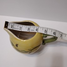 Vintage Creamer, Pistoulet by Pfaltzgraff, Yellow Green Floral, Small Pitcher image 7