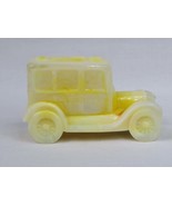 Boyd&#39;s Crystal Art Glass Banana Cream Slag Glass Taxi Cab Paperweight, T... - £43.68 GBP