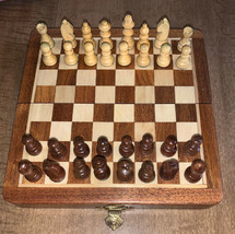 Folding Wooden Magnetic Chess Set - 7&quot; - £54.40 GBP