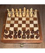Folding Wooden Magnetic Chess Set - 7&quot; - £55.44 GBP