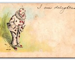 Comic Clown I Am Delightful UNP Unused UDB Postcard U5 - $8.86