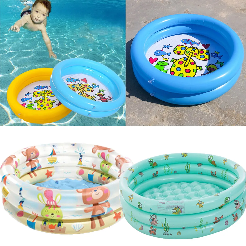 Baby Swimming Pool Child Summer Kids Water Toys Inflatable Bath Tub Round Lovely - £16.46 GBP+