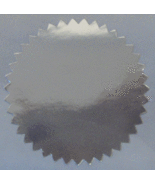 Shiny Silver Foil Notary &amp; Certificate Seals, 2 Inch Burst, Roll of 1,00... - €41,78 EUR