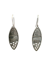 Vintage Sterling Signed 925 Tribal Bohemian Detailed Etched Design Hook ... - $1,034.92 MXN