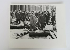 Vtg Photo Churchill Viewing Hitler&#39;s Underground Berlin Bunker Rare Ephe... - $19.99