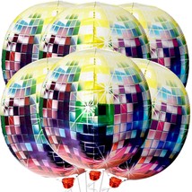 , Jumbo Disco Ball Balloons - 22 Inch, Pack Of 6 | 70S Party Decorations | Disco - £15.71 GBP