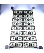Sheet of 16 Uncut 2003 $2 US Notes San Francisco, CA w/ Original Tube AU - $408.50 CAD