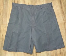 Caribbean Roundtree &amp; Yorke Size 38 Blue Linen Cotton Pleated New Men&#39;s Shorts - £53.53 GBP