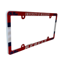 University Of Mississippi State Ole Miss Rebels License Plate Frame New Plastic - £8.76 GBP