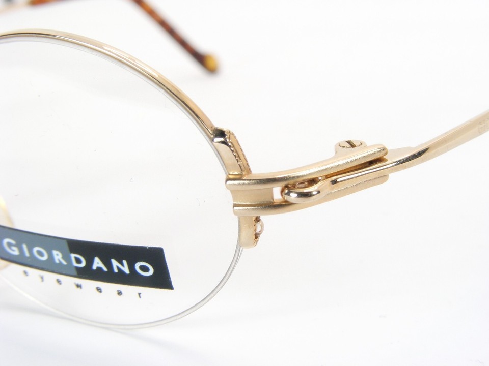 Vintage GIORDANO GA179 C2 Gold UNIQUE RARE EYEGLASSES GLASSES FRAME 40-35-137mm Item image 4