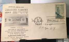 Verrazano Bridge 5 cent Stamp 1964 First Day Of Issue Envelope - £7.65 GBP