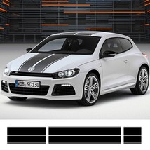 Car Hood Door Vinyl Film Body Side Strip Stickers Decal For  Scirocco Go... - £62.78 GBP