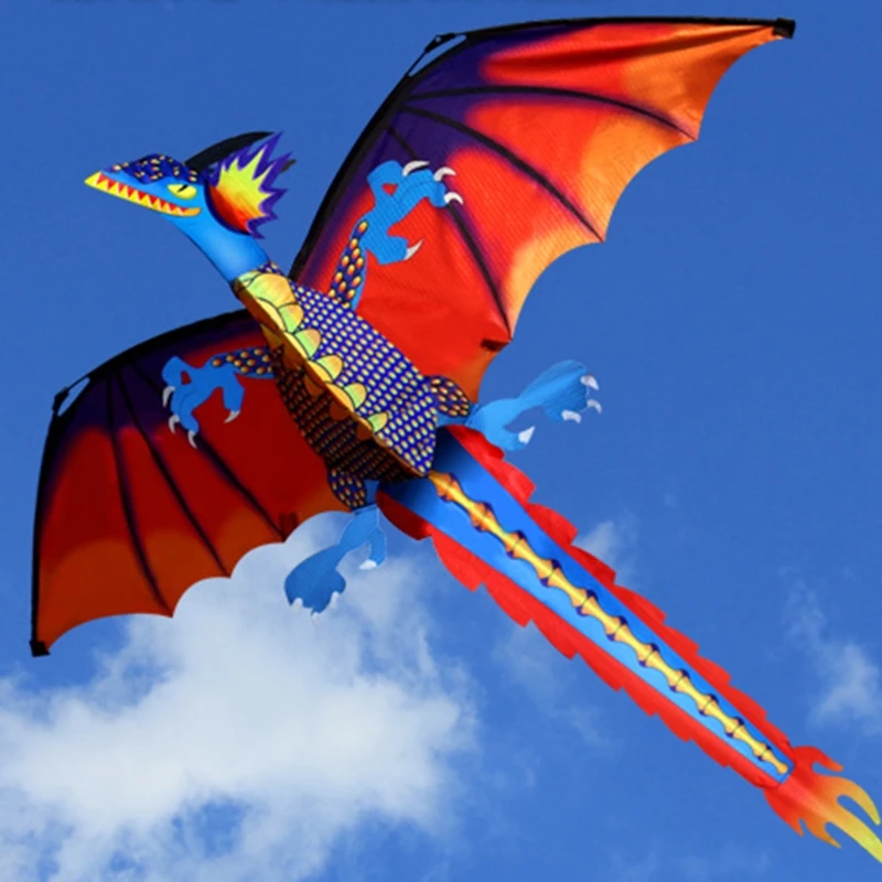 New 3D Dragon Kite With Tail Kites For Adult Kites Flying Outdoor 100m Kite Line - £17.73 GBP