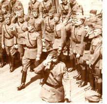General Pershing 89th Division Troops Army Navy USS Leviathan Postcard RPPC - $57.66