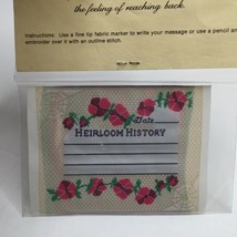 Treasured Thoughts Family Heirloom Quilt Labels History Embroidery Sewin... - $16.99
