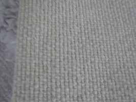 4047. Ivory Woven Home Decor, Craft Cotton Fabric - 38&quot; X 1-3/8 Yds. - £4.87 GBP