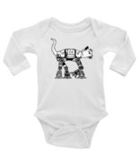 AT AT Cat Star Wars Unisex Onesie, Long or Short Sleeves White - £17.29 GBP