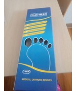 Walk Hero Comfort And Support Medical Orthotic Insoles Mens Gray Sz 5-5 ... - $12.87