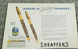 1944 Sheaffers Triumph Lifetime Pen Color Vintage Print Ad Union Carbide  - £5.45 GBP